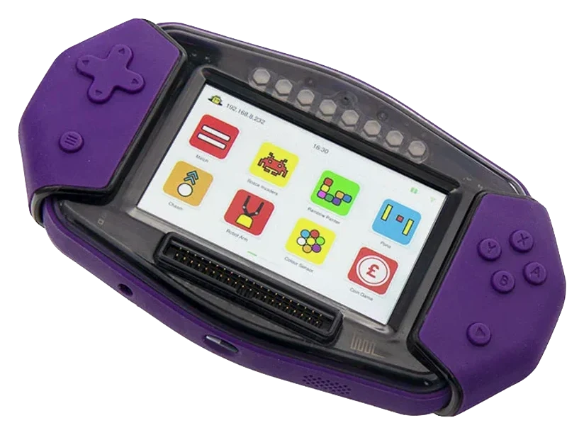 Programmable handheld for young makers